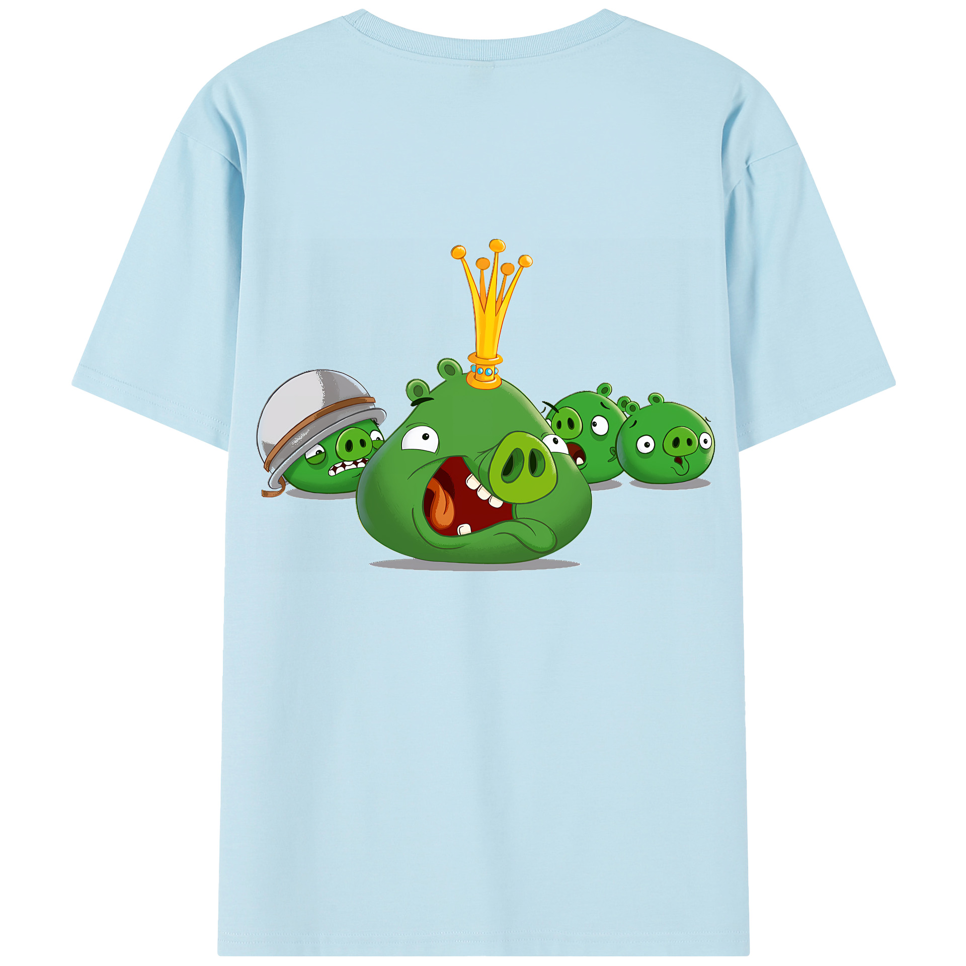 （画像用） Angry Birds アングリーバード 綿100％半袖Tシャツ（背面プリント）